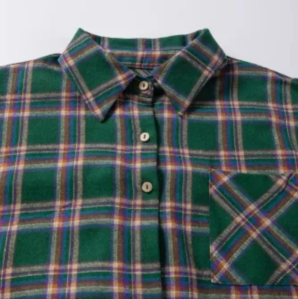 New Oversized plaid tunic shirt - Picture 13 of 17